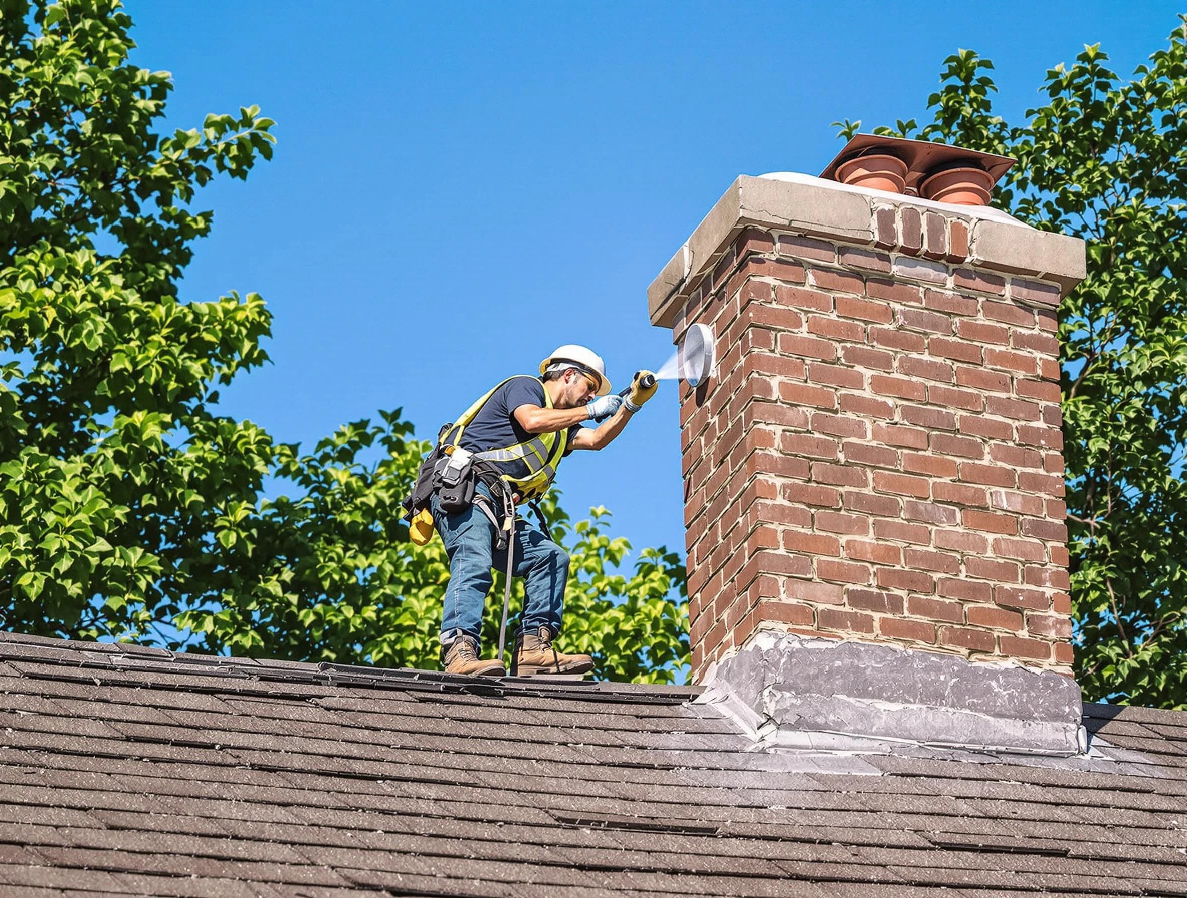 Mount Lebanon Chimney Sweep performing an inspection with advanced tools in Mount Lebanon, PA