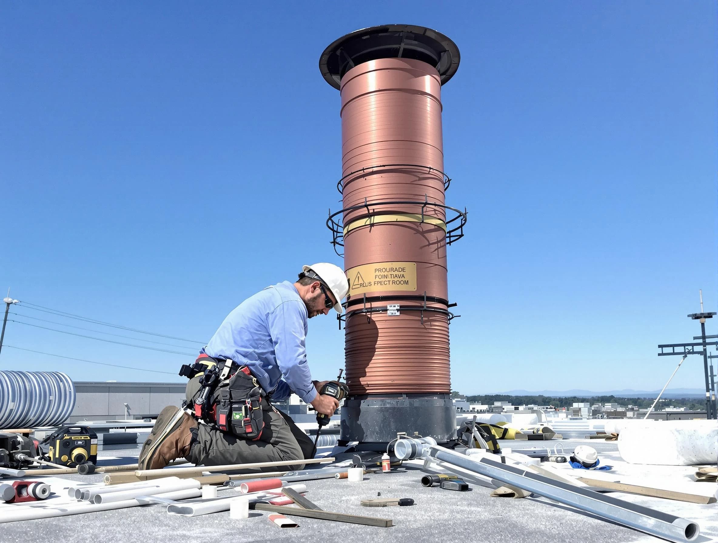 Installed chimney liner by Mount Lebanon Chimney Sweep in Mount Lebanon, PA
