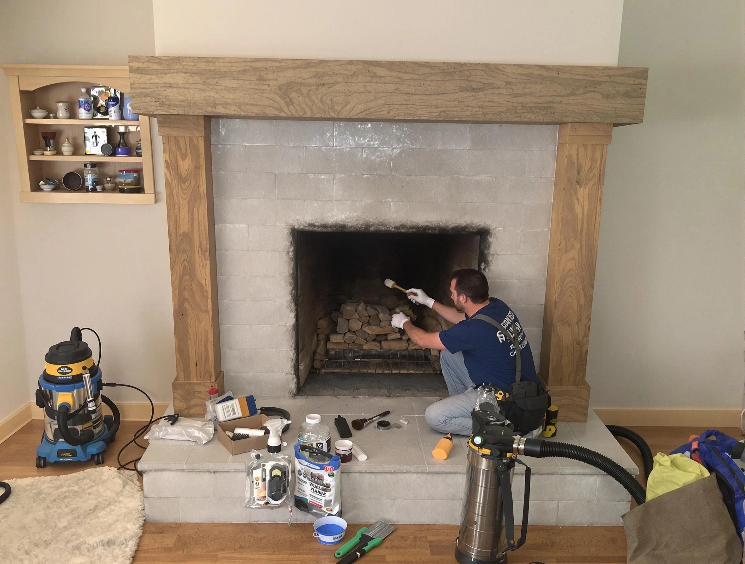 Detailed creosote removal process by Mount Lebanon Chimney Sweep in Mount Lebanon, PA