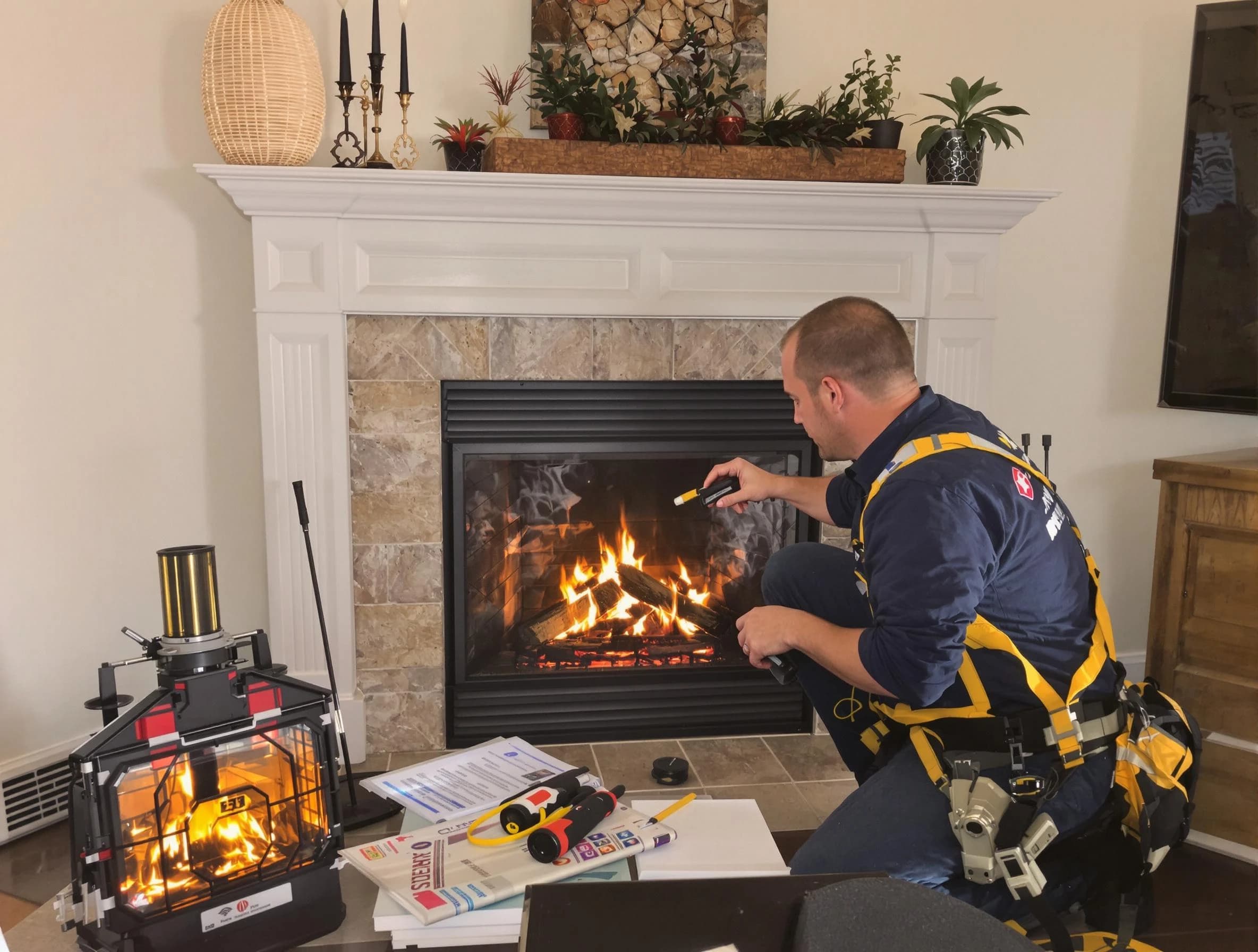 Safety-focused fireplace inspection by Mount Lebanon Chimney Sweep in Mount Lebanon, PA