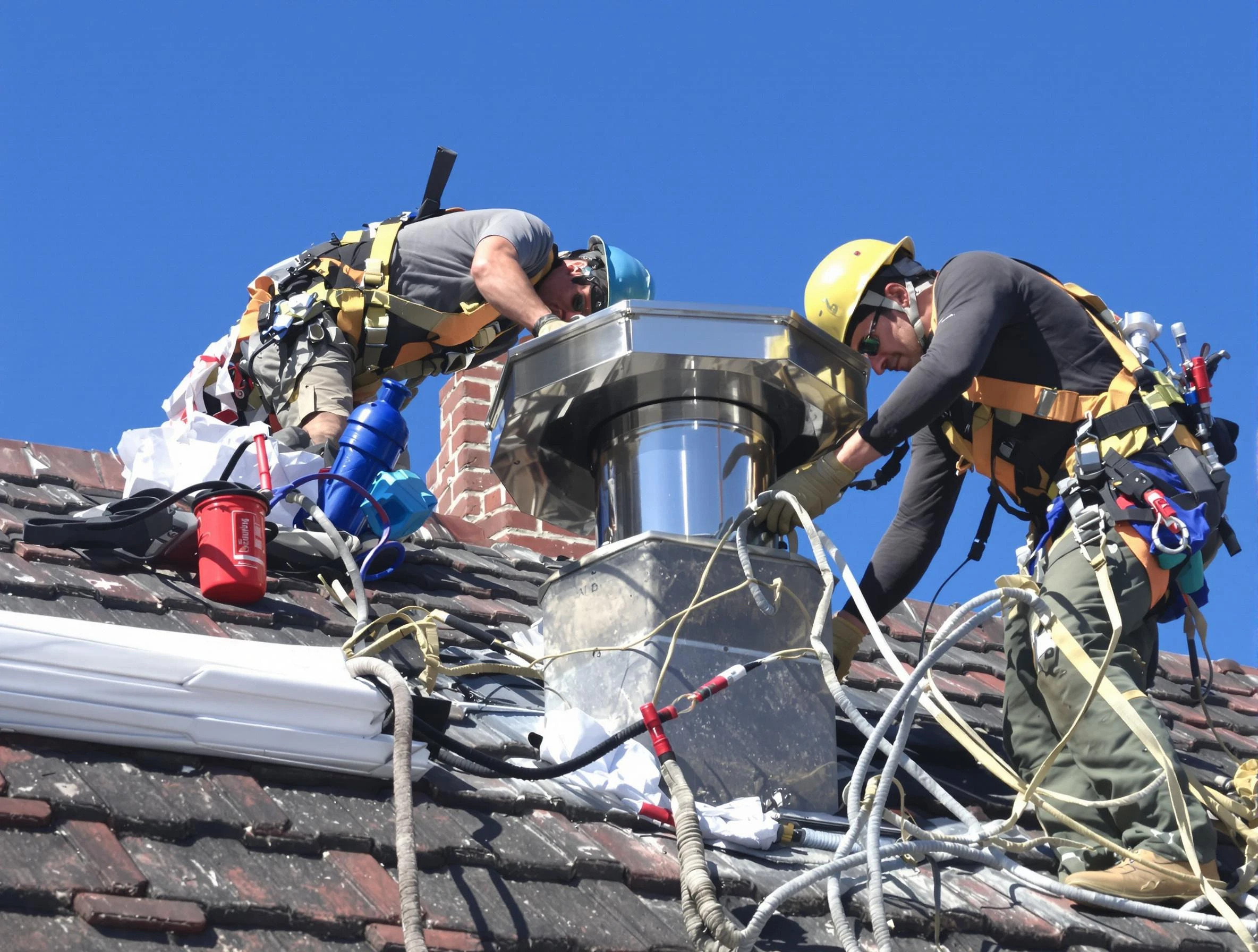 Protective chimney cap installed by Mount Lebanon Chimney Sweep in Mount Lebanon, PA