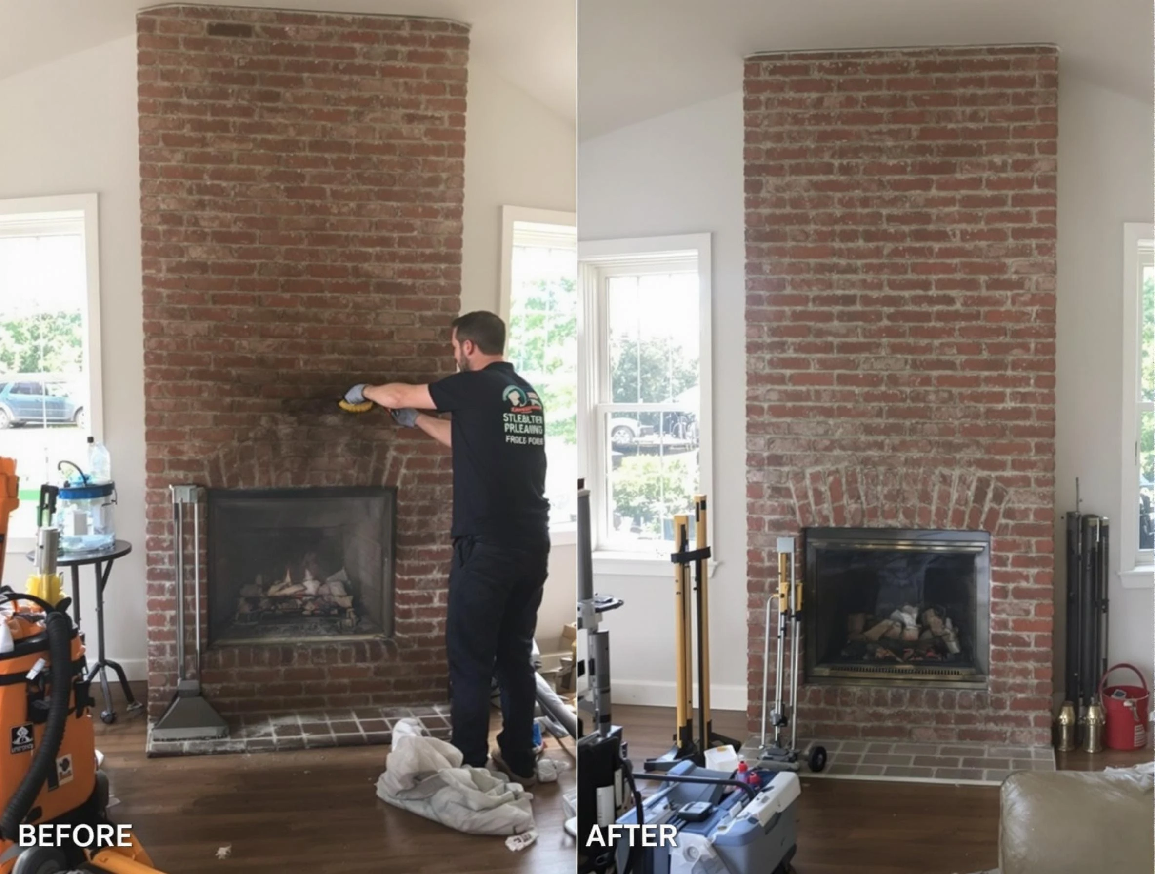 Finished chimney sweeping service by Mount Lebanon Chimney Sweep in Mount Lebanon, PA