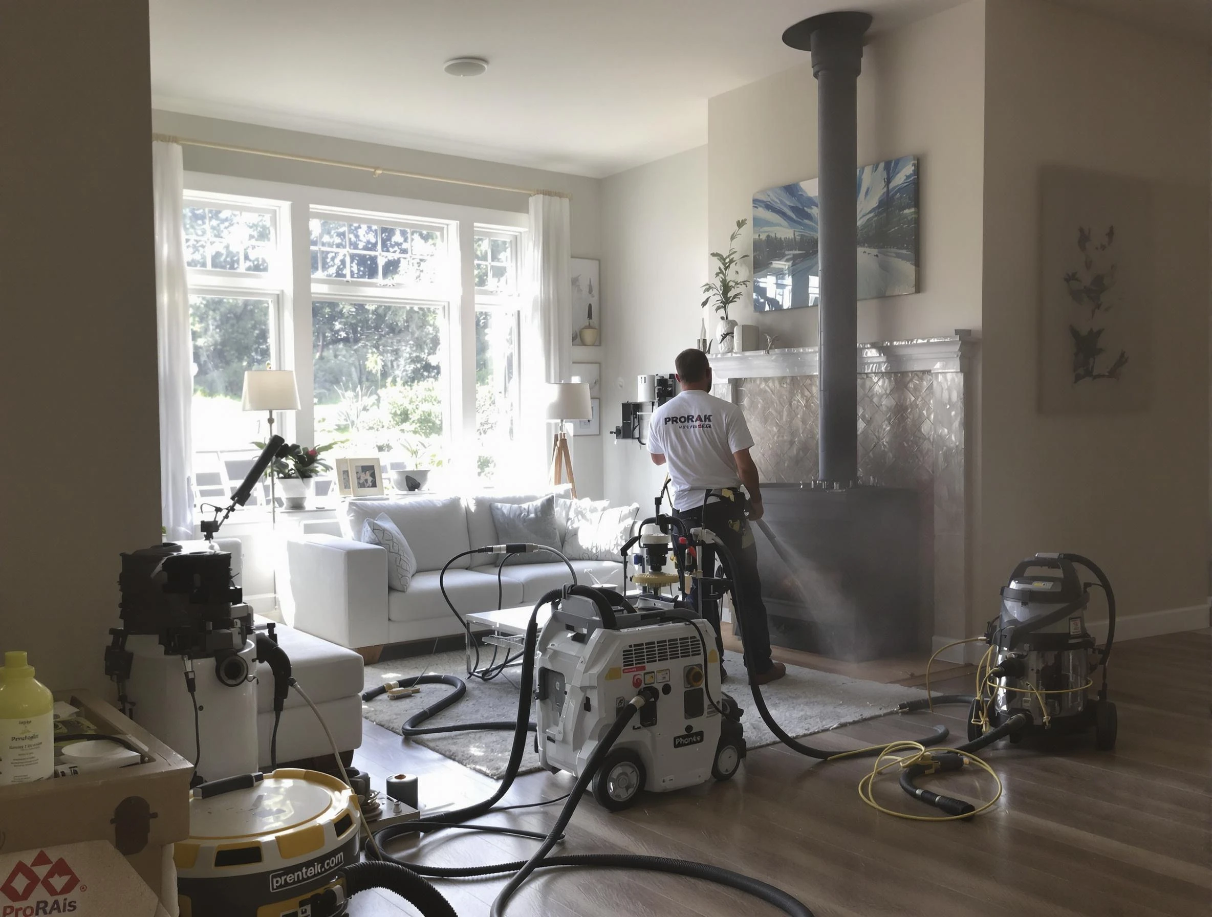 Soot removal service by Mount Lebanon Chimney Sweep for a fireplace in Mount Lebanon, PA